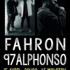 affiche FAHRON + 97ALPHON$O // CONCERT HIP HOP