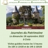 affiche Mille ans d'histoire au château de Picomtal: visite commentée - Journées du Patrimoine 2022