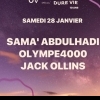 affiche UV spécial Dure Vie 10 ans w/ SAMA' ABDULHADI + JACK OLLINS + OLYMPE4000